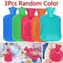 3 Pack 2L HOT WATER BOTTLE NATURAL RUBBER WARMER LARGE PAIN RELIEF HEAT ACHING