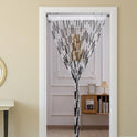 For Living Room Partition Curtain Line Pearl Door Curtain Punch-free Wedding Silver Silk Tassel Curtain