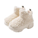 Female Winter Minimalist Warm Velvet Padded Thickened High-top EVA Non-slip Snow Boots