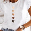 Women's Fashion Printed Short-sleeved T-shirt