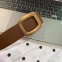 Fashion Casual Ladies Belt With Removable Square Buckle