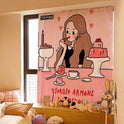 Dormitory Simple Paste Shading Cloth Korean Ins Style Velcro Curtain