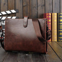 Men's Shoulder Messenger Bag Korean Style Casual Horizontal Retro