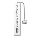 Stainless Steel Lettering Reading Enthusiasts Literary Bookmark