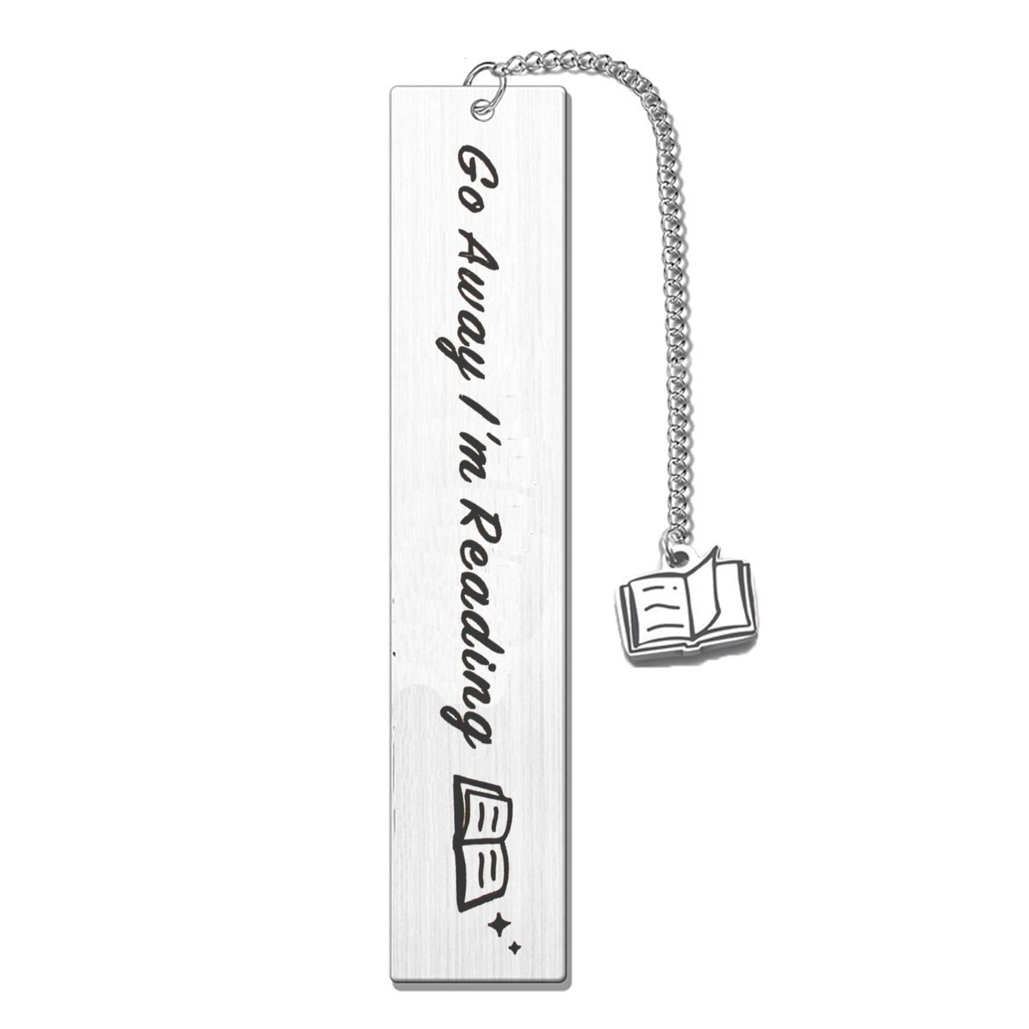 Stainless Steel Lettering Reading Enthusiasts Literary Bookmark