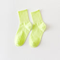 Candy Color Long Tube Cute Student Socks Casual