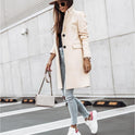 Simple Long Sleeve Button Nizi Coat