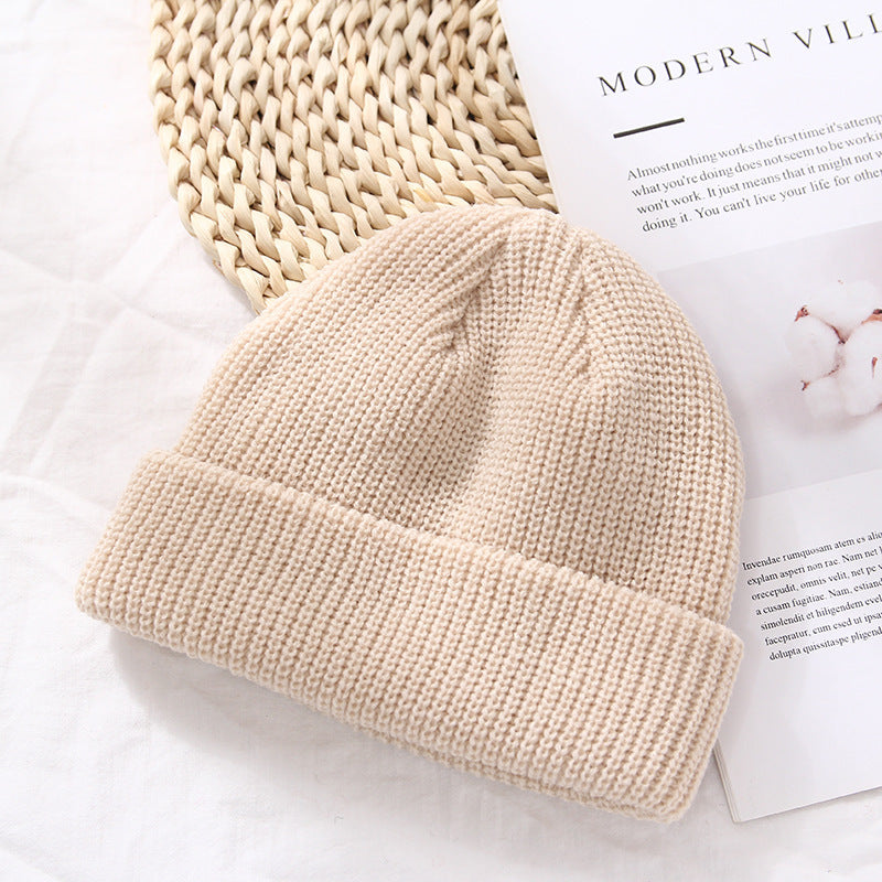 Autumn And Winter Warm Landlord Hat Melon Skin Women Retro Knitted Hat