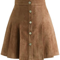 Europe And America Ladies Button Casual Skirt
