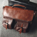 Briefcase Trendy Cool Casual Multi Pocket Multi Function One Shoulder Messenger Bag