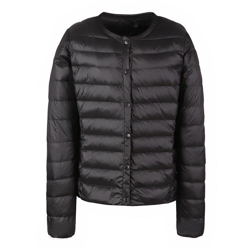 Down Jacket Women's Lightweight Collarless Fashionable All-match Short Coat