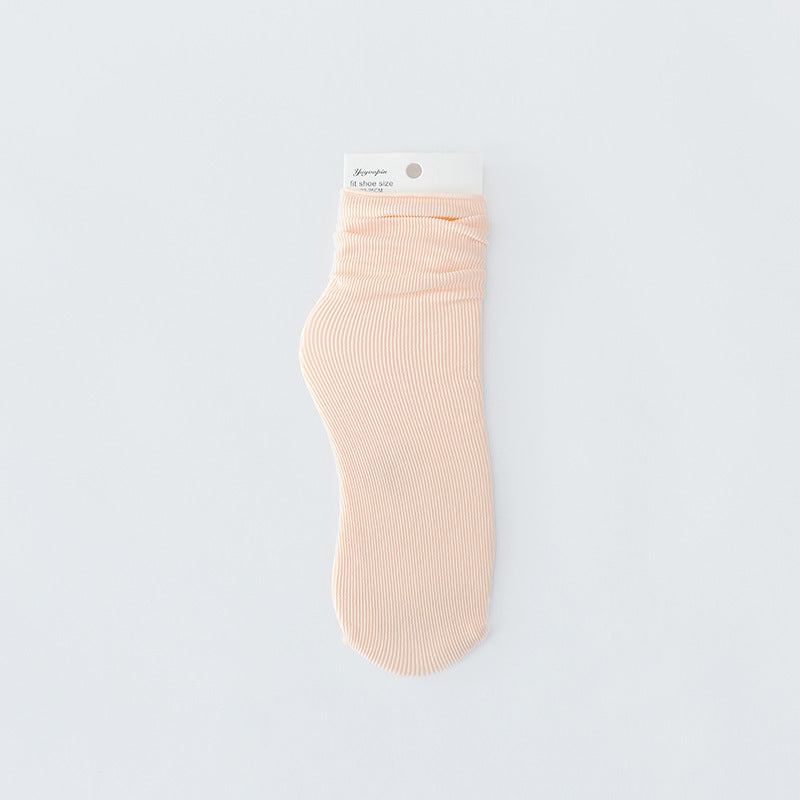 Fashion Solid Color Velvet Ice Socks