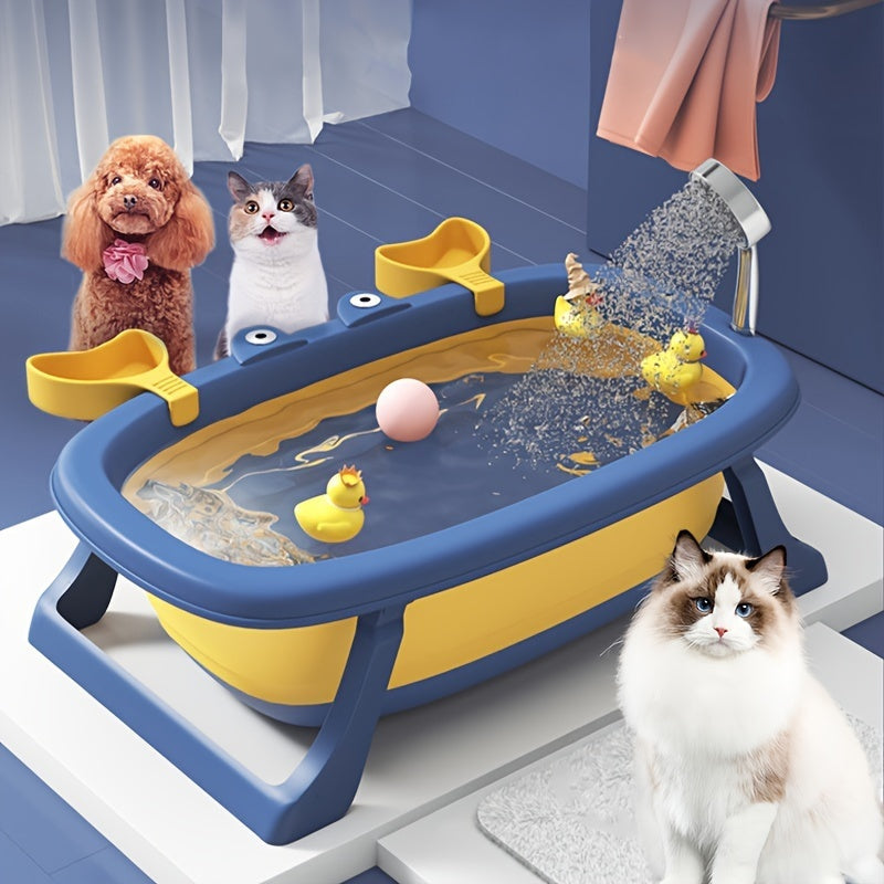 Portable Pet Tub Suitable For Small Animals Foldable Suitable For Cats And Small Dogs Under 20 Pounds Durable And Easy To Clean