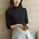 All-match slim tight-fitting sweater women