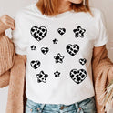 Fashion Printing Creative Color Lip Print Short Sleeve