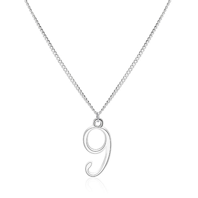 Arabic lucky number hair pendant
