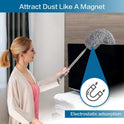 Extendable Feather Duster Microfiber Duster With Long Telescopic Extension Pole