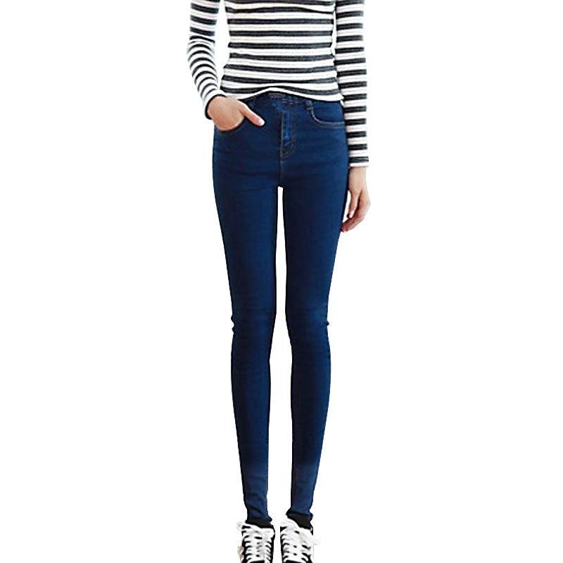 Women's Jeans High Waist Velvet Padded Stretch