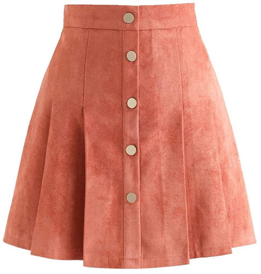 Europe And America Ladies Button Casual Skirt