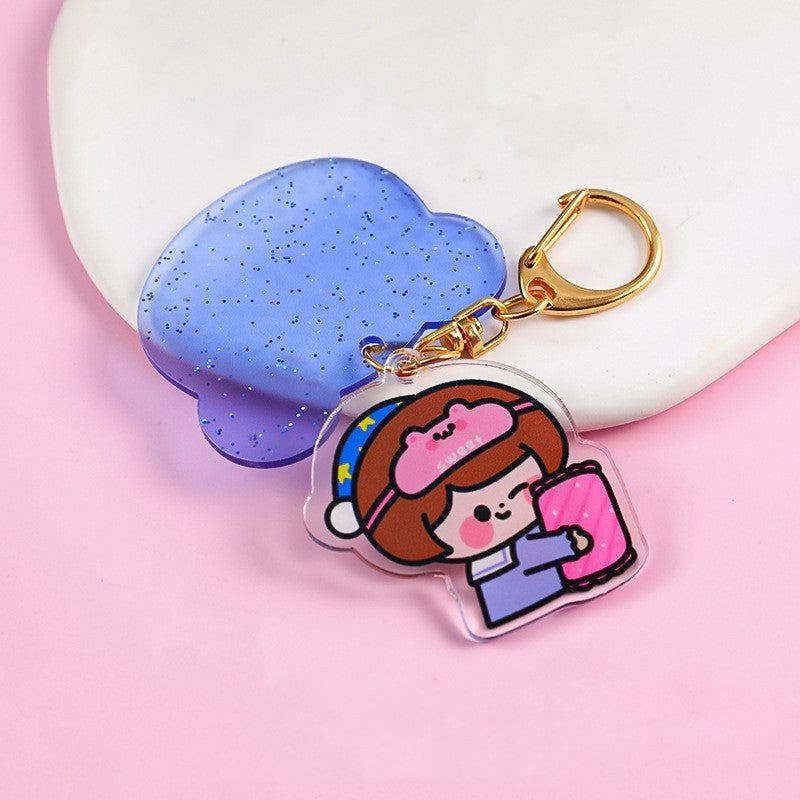 Acrylic  Guka Lovely Key Chain Pendant