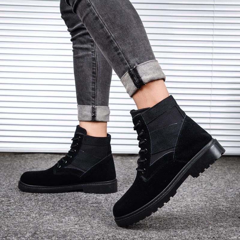 Tooling high-top Martin boots