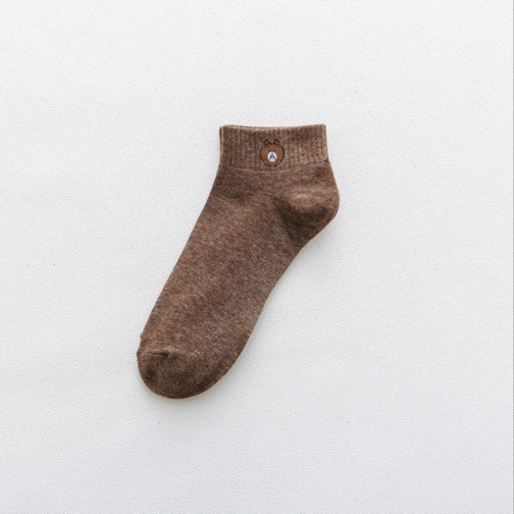 Women's Fashion Simple Cute Bear Socks
