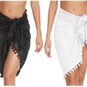 One-piece Irregular Multi-functional Shawl Bikini Blouse Tassel Stitching Beach Skirt