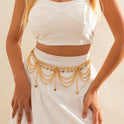 Love Pearl Waist Chain Star Tassel