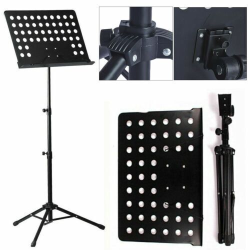 Heavy Duty Orchestral Music Stand Folding Adjustable Sheet Stand Tripod Base UK