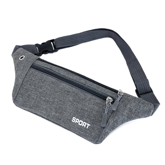 New Waterproof Oxford Cloth Casual Waist Bag Thin Section Close-fitting Running Sports Men