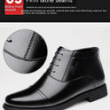 Winter Real Leather With Fleece Lining Men's Cotton Shoes
