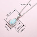 Women's Imitation Opal Necklace, Shiny And Exquisite