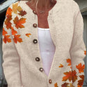 3D Digital Printing Cardigan Knitted Coat Imitation Sweaters Women's Clothing