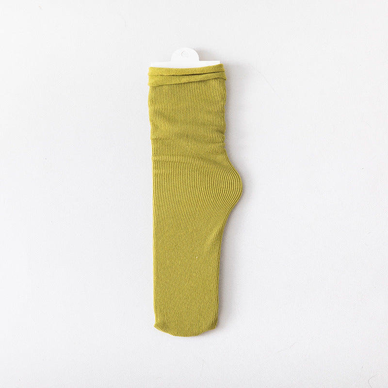 Women's Spring And Summer Thin Candy Color Socks