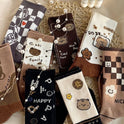 Coffee Colored Socks And Stockings Trend Korean Version