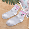 Women's alphabet tube socks
