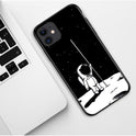 Simple starry astronaut in mobile phone case