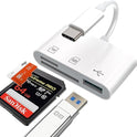 Card Reader USB C SD 3in1 Micro SD To Type-C OTG Adapter For SD TF High-Speed