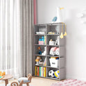 10 Cubes Book Shelves Storage Shelf Bookcase Display Unit Organizer Modern Style