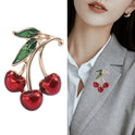 Clothing Accessories Clothing Brooch Red Dripping Cherry