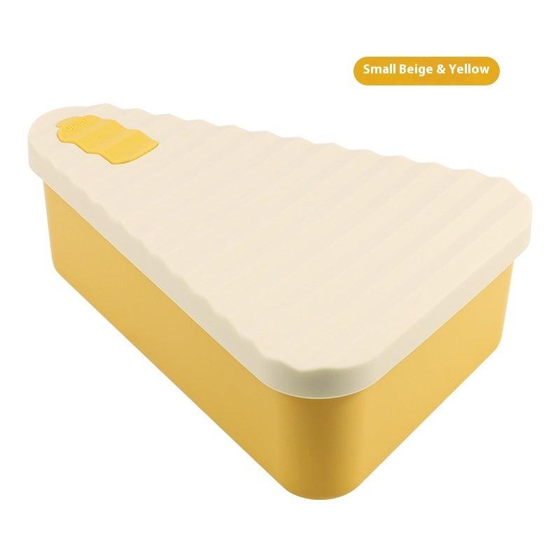 Edible Silicon Pizza Box Pastry Food Lunch Storage Box Refrigerator Microwave Heating Crisper