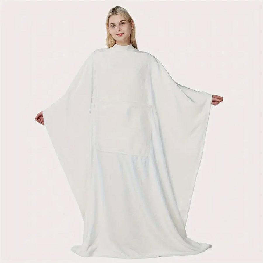 Car Airable Cover Flannel Soft And Comfortable Lazy Blanket With Pillow