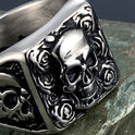 Personalized Creative Skull Shape Stainless Steel Ring Ornament