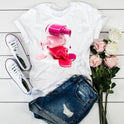 Summer Short Sleeve Fashion Graphic T-Shirt Top Women