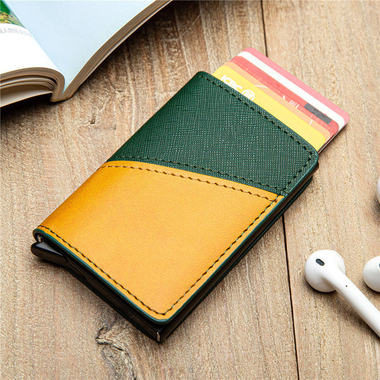 Men's Fashion Color Contrast Wallet