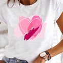 Crew Neck Casual Printed T-shirt For Women