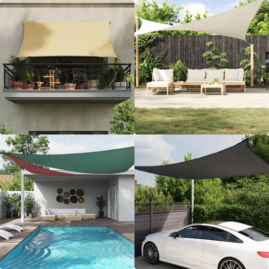 vidaXL Sunshade Sail Oxford Fabric Triangular 3.6x3.6x3.6 m Anthracite