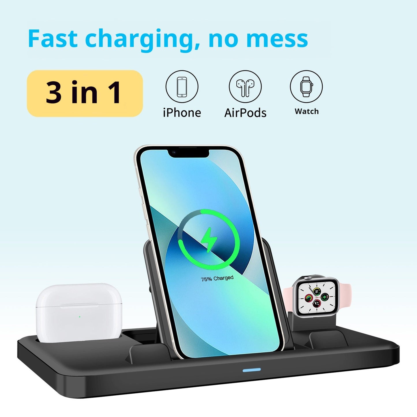 Mobile Phone Tablet New Three-in-one Charging Base Mobile Phone Bracket