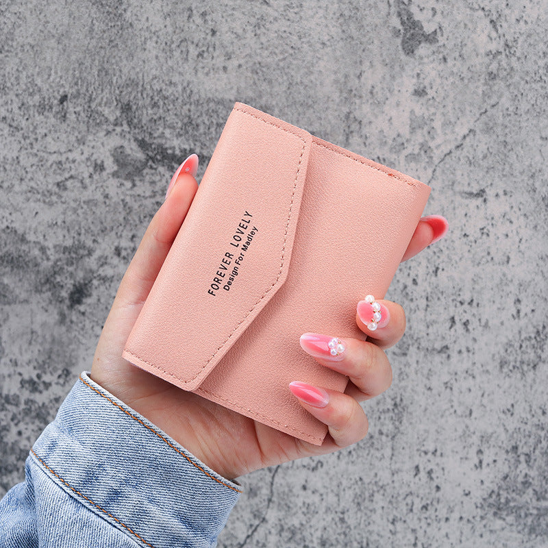 Short Creative Fashion Wallet Student Buckle Change