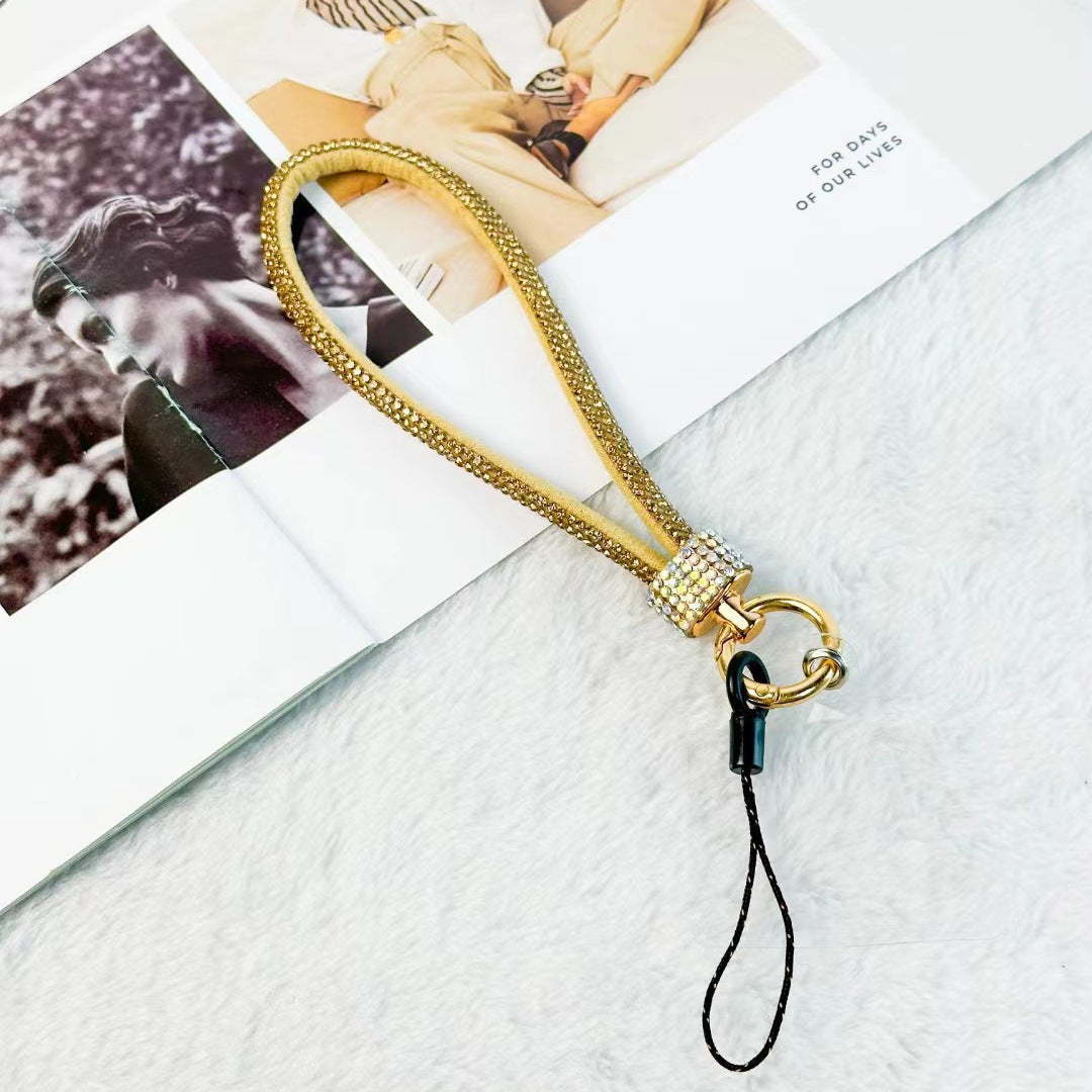Mobile Phone Lanyard Wrist Chain Luxury Rhinestone Lanyard Anti-separation Rope
